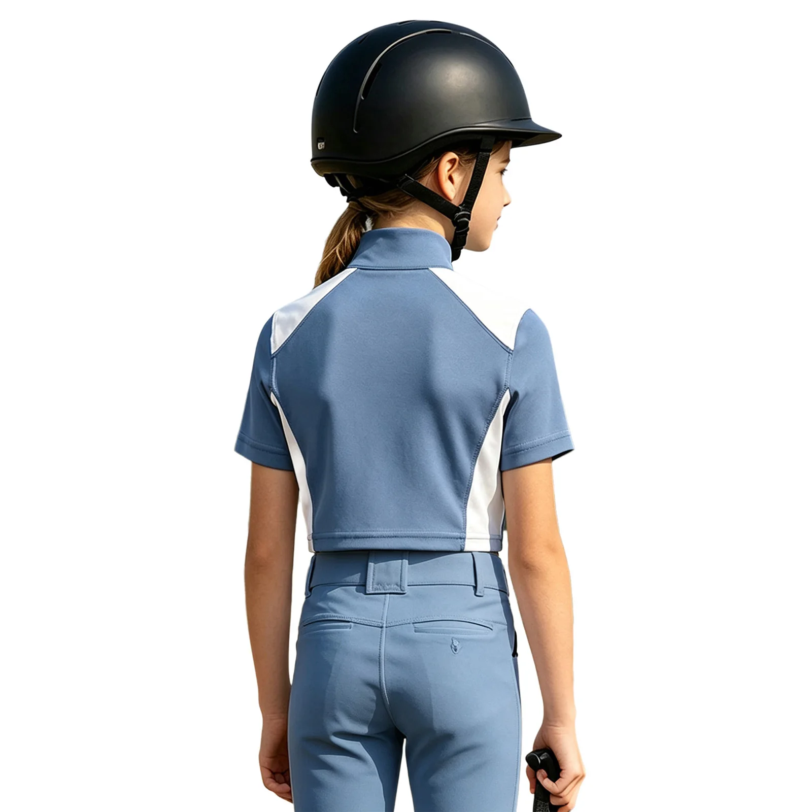 Sports Equestrian Shirt for Kids Girls Horse Riding Clothing Short Sleeve Half Zip Athletic Tops for Golf Tennis Horsemanship
Sports Equestrian Shirt for Kids Girls Horse Riding Clothing Short Sleeve Half Zip Athletic Tops for Golf Tennis Horsemanship