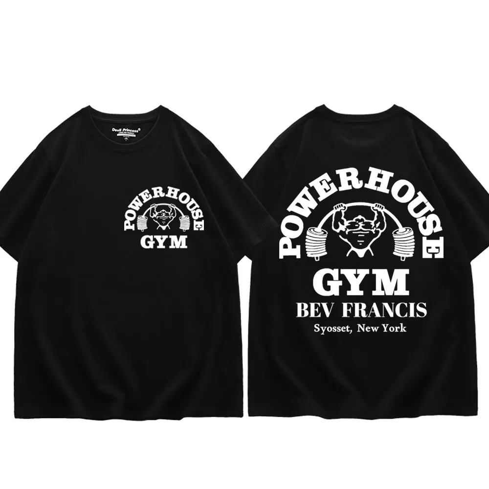 Powerhouse Gym Double Sided Print T Shirt High Quality Fashion Short Sleeve T-shirt Men Women Casual Oversized Cotton T-shirts
Powerhouse Gym Double Sided Print T Shirt High Quality Fashion Short Sleeve T-shirt Men Women Casual Oversized Cotton T-shirts