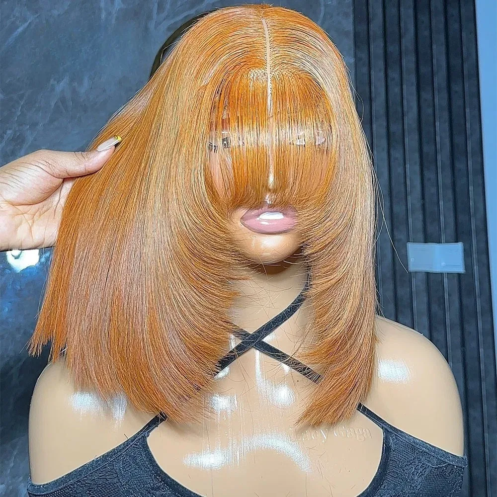 Light Brown Short Bob Layered Lace Front Wig With Bangs Straight Lace Frontal Wig 13x4 Glueless Synthetic Heat Resistant Cosplay
Light Brown Short Bob Layered Lace Front Wig With Bangs Straight Lace Frontal Wig 13x4 Glueless Synthetic Heat Resistant Cosplay