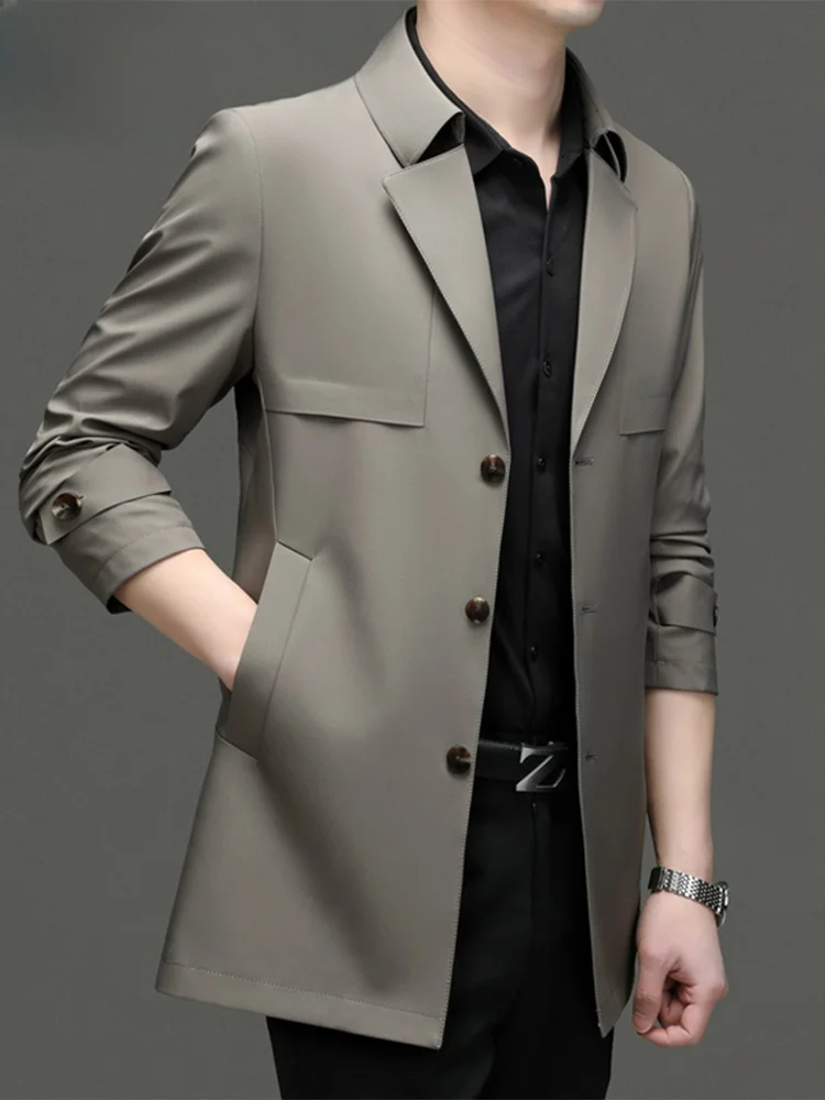 TUCANO, осенняя новинка 2025, мужская повседневная универсальная ветровка средней длины, пальто Busin Sle для среднего возраста и ли
TUCANO, осенняя новинка 2025, мужская повседневная универсальная ветровка средней длины, пальто Busin Sle для среднего возраста и ли