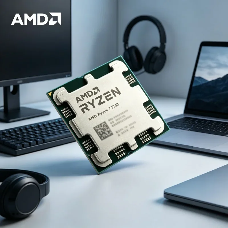 AMD Ryzen 7 7700 AM5 Desktop CPU 8 Core 16 Thread 5.3GHz Boost Unlockable Processor for Gaming No Retail Pack
AMD Ryzen 7 7700 AM5 Desktop CPU 8 Core 16 Thread 5.3GHz Boost Unlockable Processor for Gaming No Retail Pack