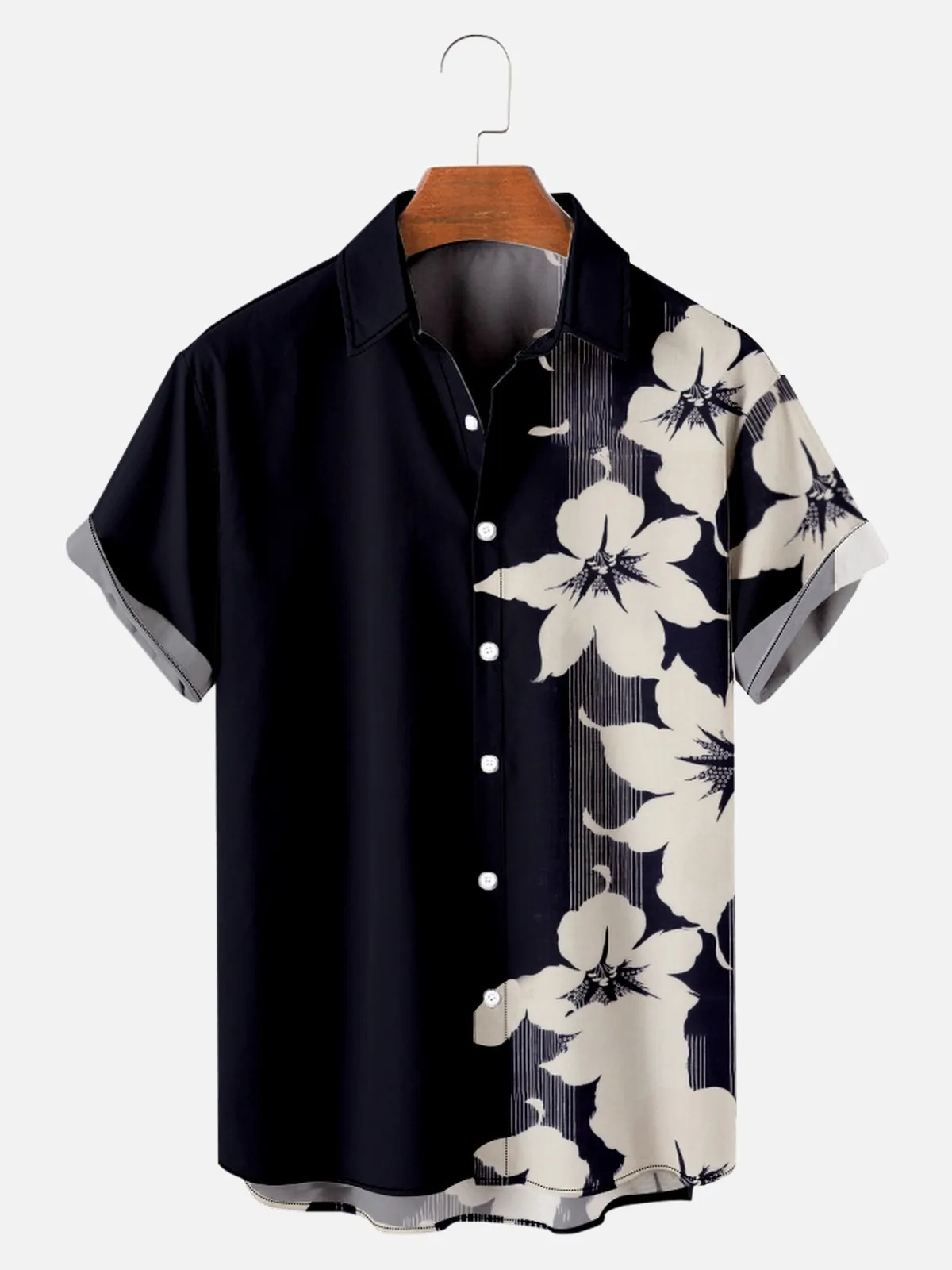 2022 new style creative Hawaiian printing summer break loose short-sleeved shirt men's
2022 new style creative Hawaiian printing summer break loose short-sleeved shirt men's