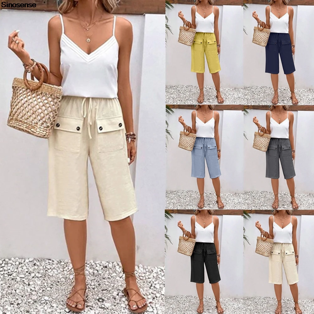Womens Cotton Linen Shorts Comfy Drawstring Casual Elastic Waist Pure Color Shorts Summer Beach Short Pants With Pockets
Womens Cotton Linen Shorts Comfy Drawstring Casual Elastic Waist Pure Color Shorts Summer Beach Short Pants With Pockets