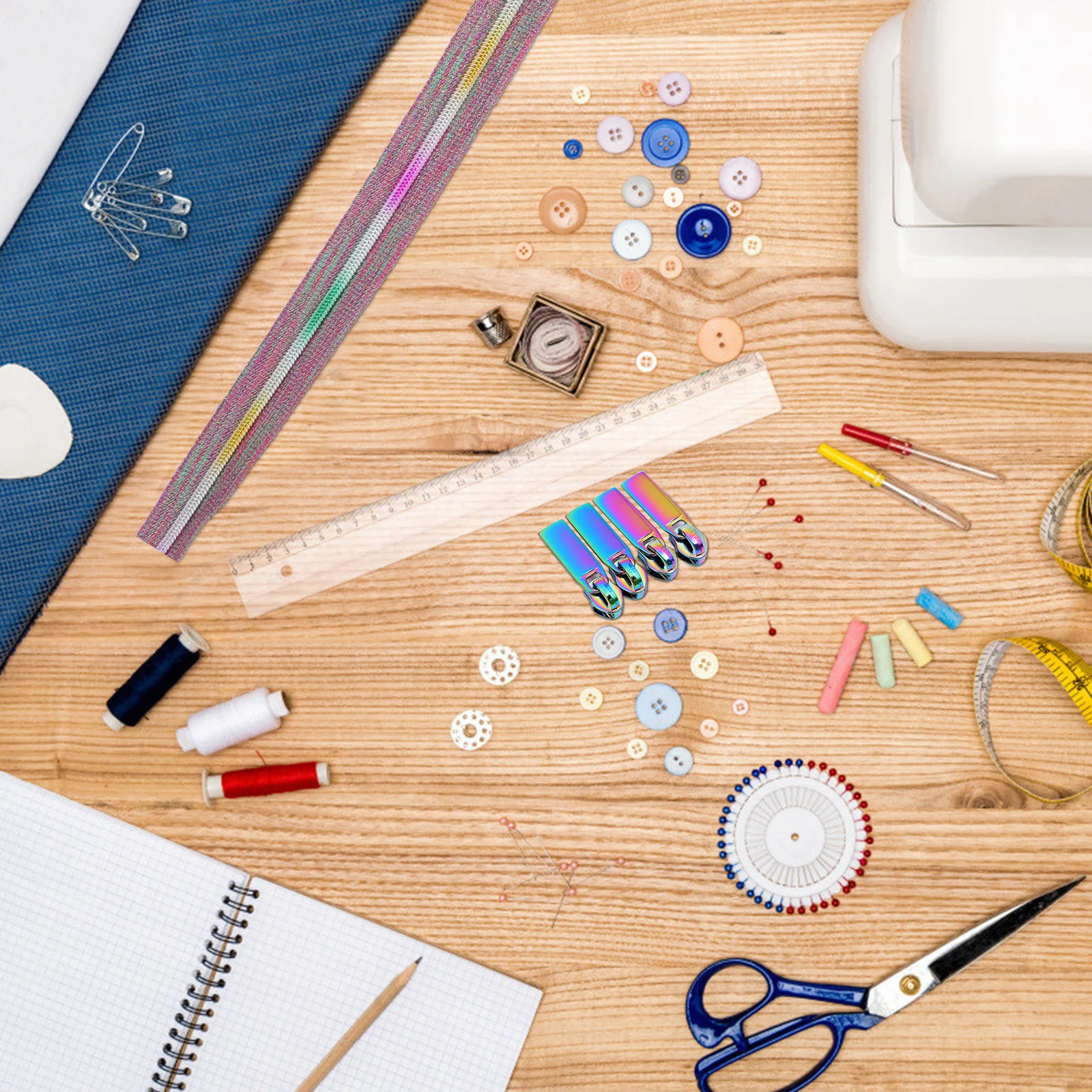 5 Yards Nylon Tooth Zipper Cloth 10 Detachable Zipper Pull Tabs for Tailors DIY Crafts Repair Pullers Nylon Coil Zippers
5 Yards Nylon Tooth Zipper Cloth 10 Detachable Zipper Pull Tabs for Tailors DIY Crafts Repair Pullers Nylon Coil Zippers