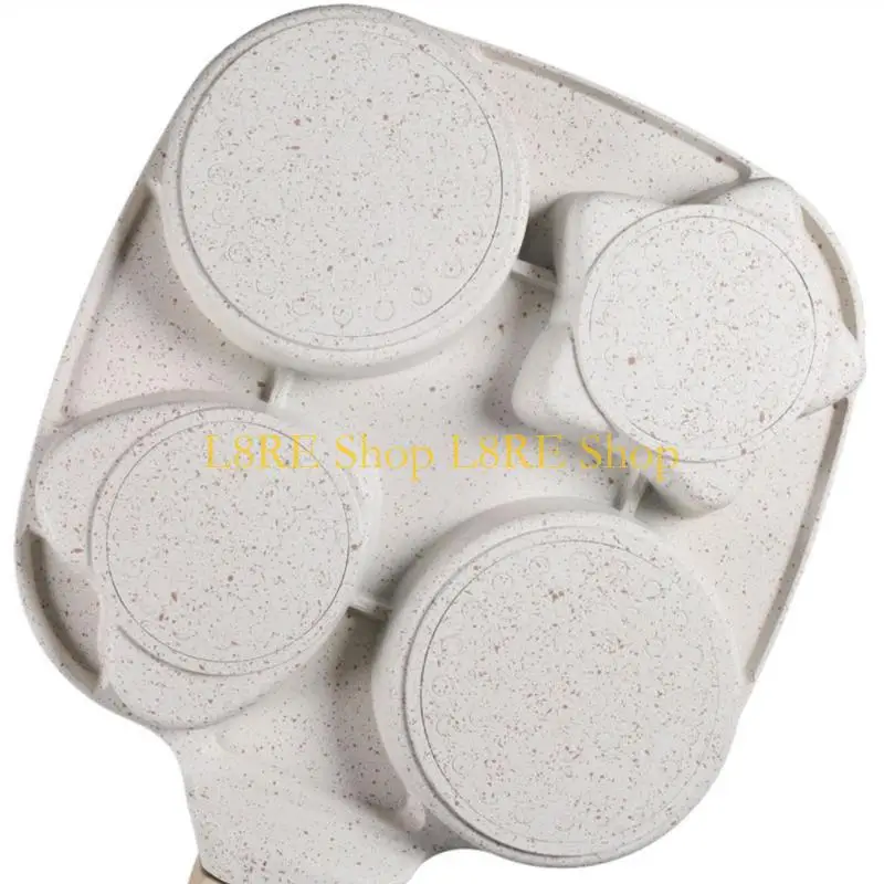 L8RE Portable Nonstick Eggs Frying Pan 4 Section Breakfast Skillets with Handle
L8RE Portable Nonstick Eggs Frying Pan 4 Section Breakfast Skillets with Handle
