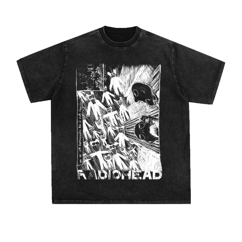 2025 RADIOHEAD British Classic Rock Captain Short Sleeve Vintage Wash Vintage T-shirt American Tee High Quality Luxury Brand Ins
2025 RADIOHEAD British Classic Rock Captain Short Sleeve Vintage Wash Vintage T-shirt American Tee High Quality Luxury Brand Ins