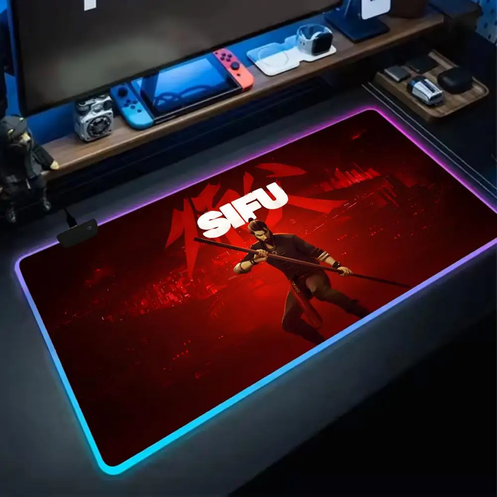 Sifu Mouse Pad RGB Gaming Mouse Pad XXL, Extended Surface, Non-Slip, Smooth, LED Lights, Perfect Desk Mat 
Sifu Mouse Pad RGB Gaming Mouse Pad XXL, Extended Surface, Non-Slip, Smooth, LED Lights, Perfect Desk Mat