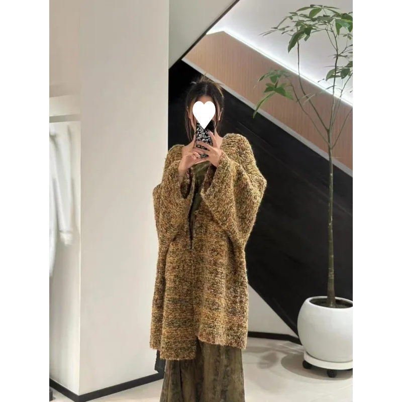 Mid-Long Cardigans Navy Womens Winter Light Long-Sleeved Casual Exquisite Cosy Knot Preppy Slim-Fit All-Match Neck Asymmetric OL
Mid-Long Cardigans Navy Womens Winter Light Long-Sleeved Casual Exquisite Cosy Knot Preppy Slim-Fit All-Match Neck Asymmetric OL