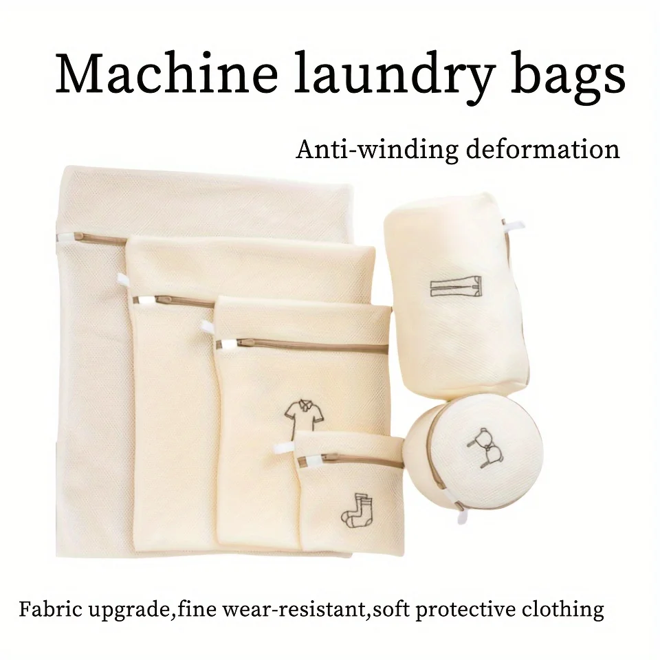 6-Piece Mesh Laundry Bag Set For Delicates - Durable & Reusable Washing Bags With Zipper Closure, Ideal For Coats, Bras, Jeans,
6-Piece Mesh Laundry Bag Set For Delicates - Durable & Reusable Washing Bags With Zipper Closure, Ideal For Coats, Bras, Jeans,