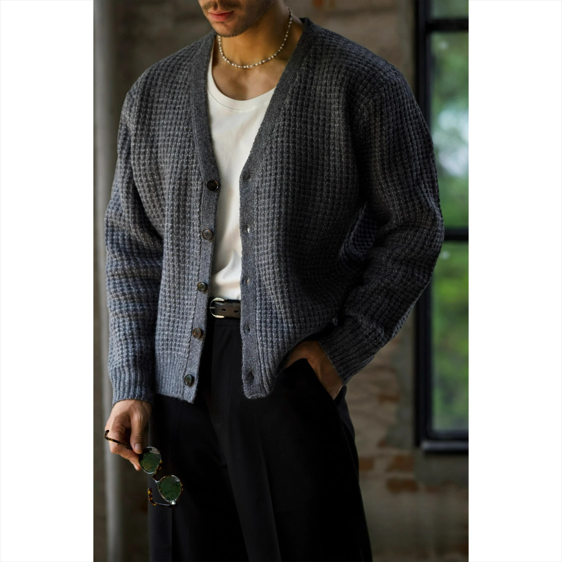 Men's American Vintage Winter Kaji Thickened Wool Blended Loose Knitted Sweater
Men's American Vintage Winter Kaji Thickened Wool Blended Loose Knitted Sweater