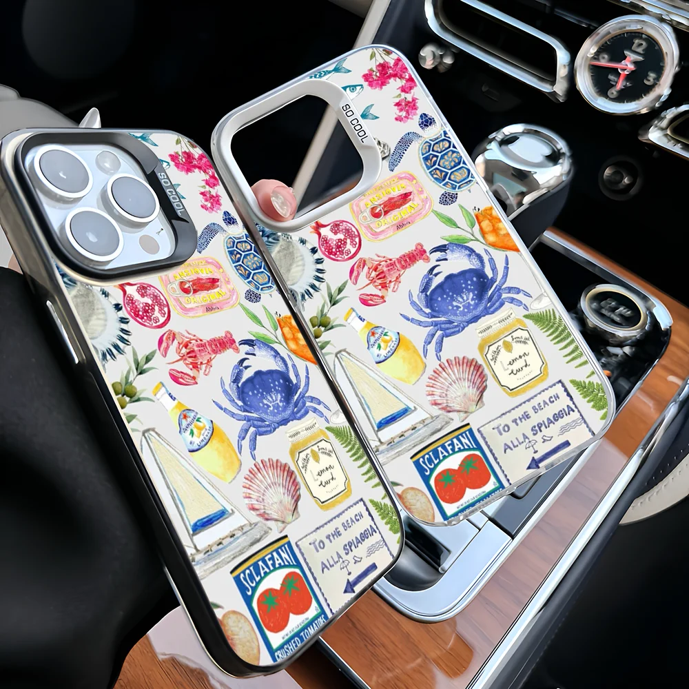 Чехол для телефона Epc Fruit Cocktail Sea Collar IMD для iPhone 16, 15, 14, 13, 12, 11 Pro Max Plus, цветной серебристый чехол 
Чехол для телефона Epc Fruit Cocktail Sea Collar IMD для iPhone 16, 15, 14, 13, 12, 11 Pro Max Plus, цветной серебристый чехол
