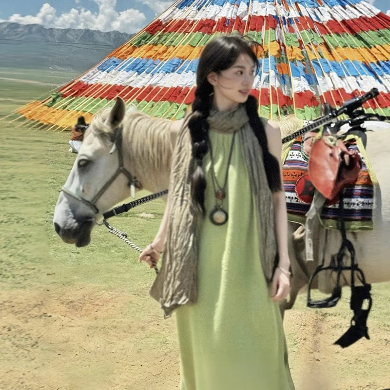 Northwest Prairie Tourism Cotton and Hemp Scarf Female Western Sichuan Xinjiang Thin Vintage Literature Twists Silk Scarf
Northwest Prairie Tourism Cotton and Hemp Scarf Female Western Sichuan Xinjiang Thin Vintage Literature Twists Silk Scarf