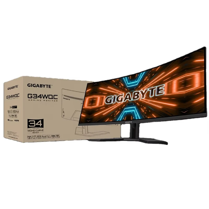 Good Quality 2K PC display G34WQC Gaming display 34inch 144Hz Full HD LED Display LED Gaming PC displays
Good Quality 2K PC display G34WQC Gaming display 34inch 144Hz Full HD LED Display LED Gaming PC displays