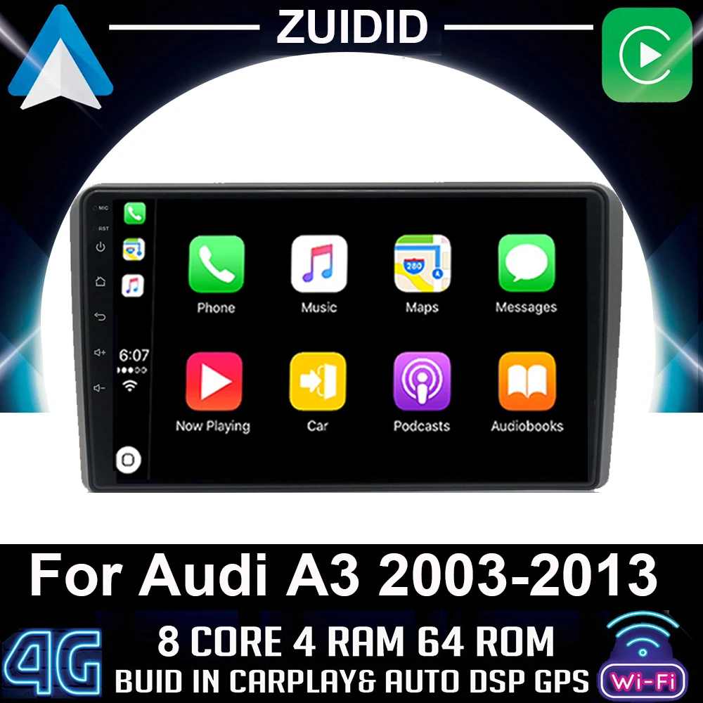 Автомагнитола для Audi A3 2 8P 2003 - 2013 S3 2 2006 - 2012 RS3 1 2011 2012 мультимедийный видеоплеер навигация GPS Android No 2din
Автомагнитола для Audi A3 2 8P 2003 - 2013 S3 2 2006 - 2012 RS3 1 2011 2012 мультимедийный видеоплеер навигация GPS Android No 2din