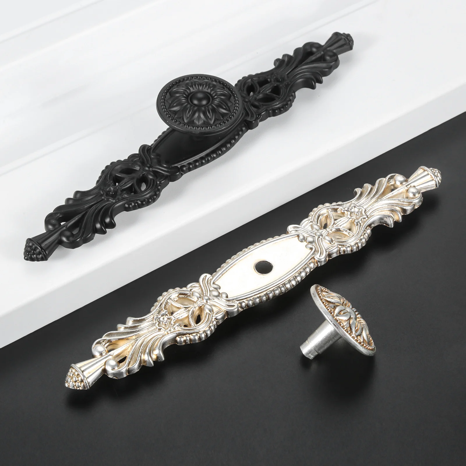 1 pc antique Cabinet pulls Drawer Knobs European Zinc Alloy Handle Furniture Hardware for Wardrobe Cupboard Door Kitchen
1 pc antique Cabinet pulls Drawer Knobs European Zinc Alloy Handle Furniture Hardware for Wardrobe Cupboard Door Kitchen