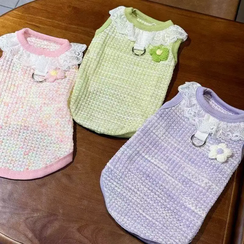 New Pet Coats Adorable Lace-edged Pet Tank Tops Cooling Mesh for Dogs and Cat Anti-shedding Clothes for Cats Dogs Accessories
New Pet Coats Adorable Lace-edged Pet Tank Tops Cooling Mesh for Dogs and Cat Anti-shedding Clothes for Cats Dogs Accessories