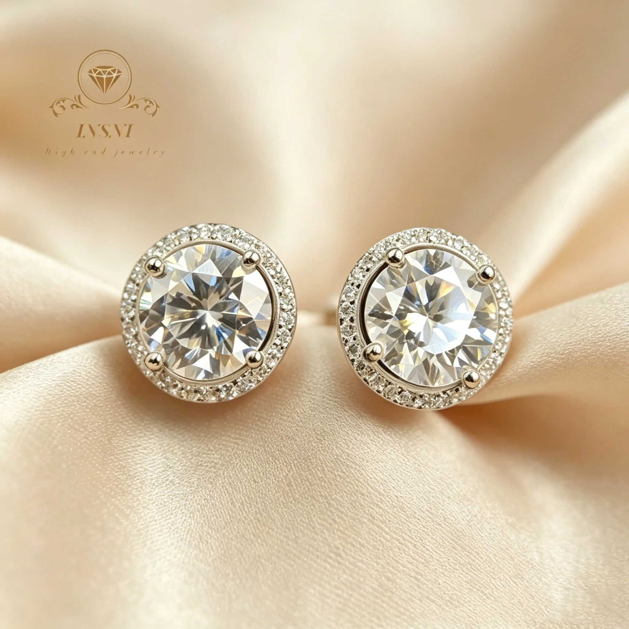 Round Cluster Moissanite Earrings 925 Silver Four Claws Women's Trendy Minimalist Jewelry Affordable Light Luxury Gifts Girl
Round Cluster Moissanite Earrings 925 Silver Four Claws Women's Trendy Minimalist Jewelry Affordable Light Luxury Gifts Girl
