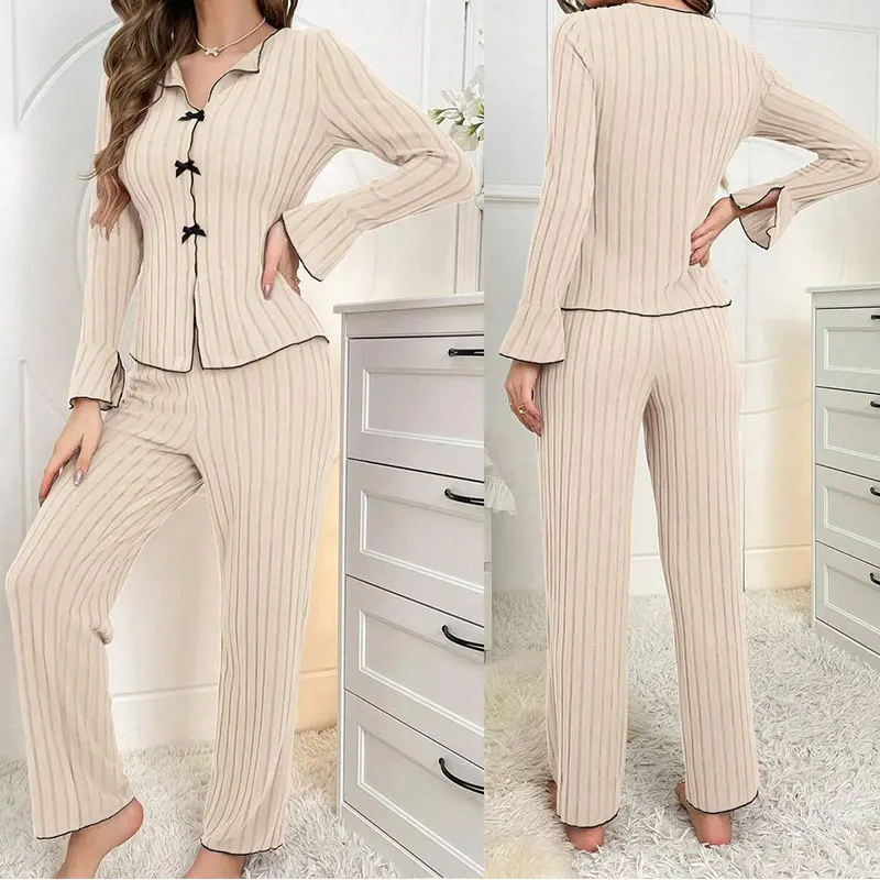 Women's Two-piece Pajamas Autumn And Winter Home Warm Casual, Fashionable And Wearable Home Clothes Set For Women
Women's Two-piece Pajamas Autumn And Winter Home Warm Casual, Fashionable And Wearable Home Clothes Set For Women