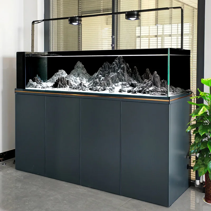 Ultra-white glass bottom filter stream tank living room household industrial wind native landscaping fish tank
Ultra-white glass bottom filter stream tank living room household industrial wind native landscaping fish tank