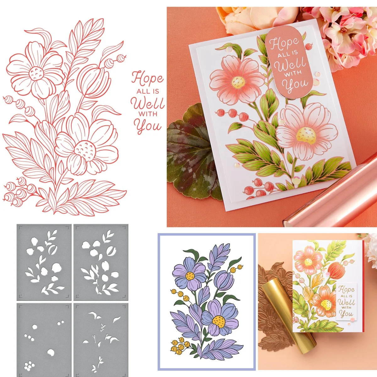 Overflowing Floral Metal Hot Foil Stencil for DIY Decorating Scrapbook Paper Card Album Embossing Craft Die
Overflowing Floral Metal Hot Foil Stencil for DIY Decorating Scrapbook Paper Card Album Embossing Craft Die