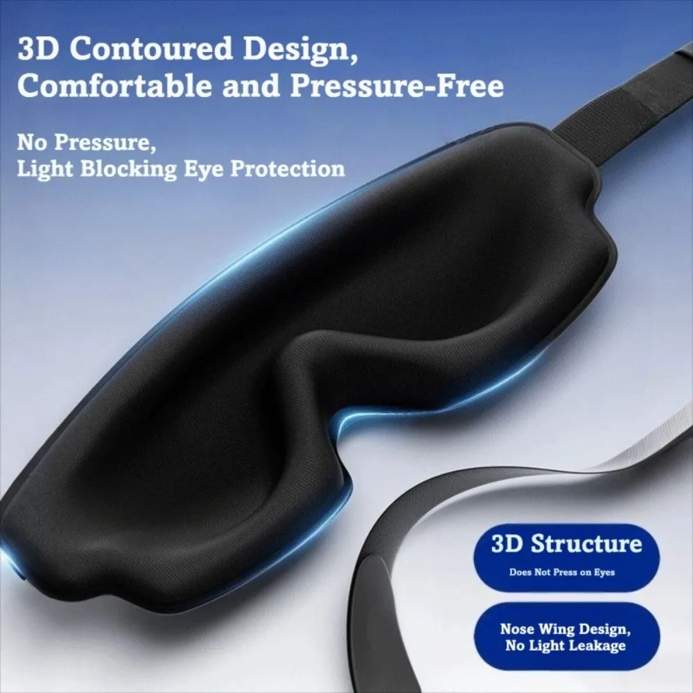 Pressure-Free 3D Sleeping Mask Adjustable Stereoscopic Light Blocking Eye Mask Sleep Aid Pressure Relief Blindfold Unisex
Pressure-Free 3D Sleeping Mask Adjustable Stereoscopic Light Blocking Eye Mask Sleep Aid Pressure Relief Blindfold Unisex