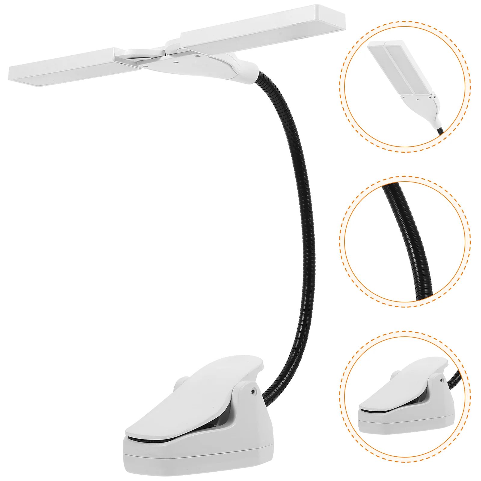 Piano Lamp for Upright Light Book Clip on Music USB Reading Lights Vertical LED Desk Table
Piano Lamp for Upright Light Book Clip on Music USB Reading Lights Vertical LED Desk Table
