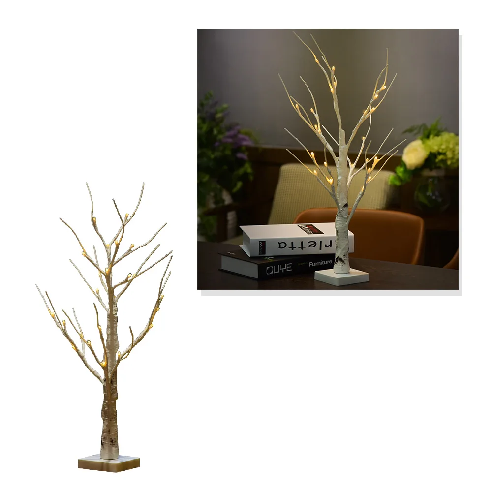 Mini Birch Light 24 LED Warm Glow Flexible Branches Artificial Tree Light Decorative Indoor Night Lamp Christmas
Mini Birch Light 24 LED Warm Glow Flexible Branches Artificial Tree Light Decorative Indoor Night Lamp Christmas
