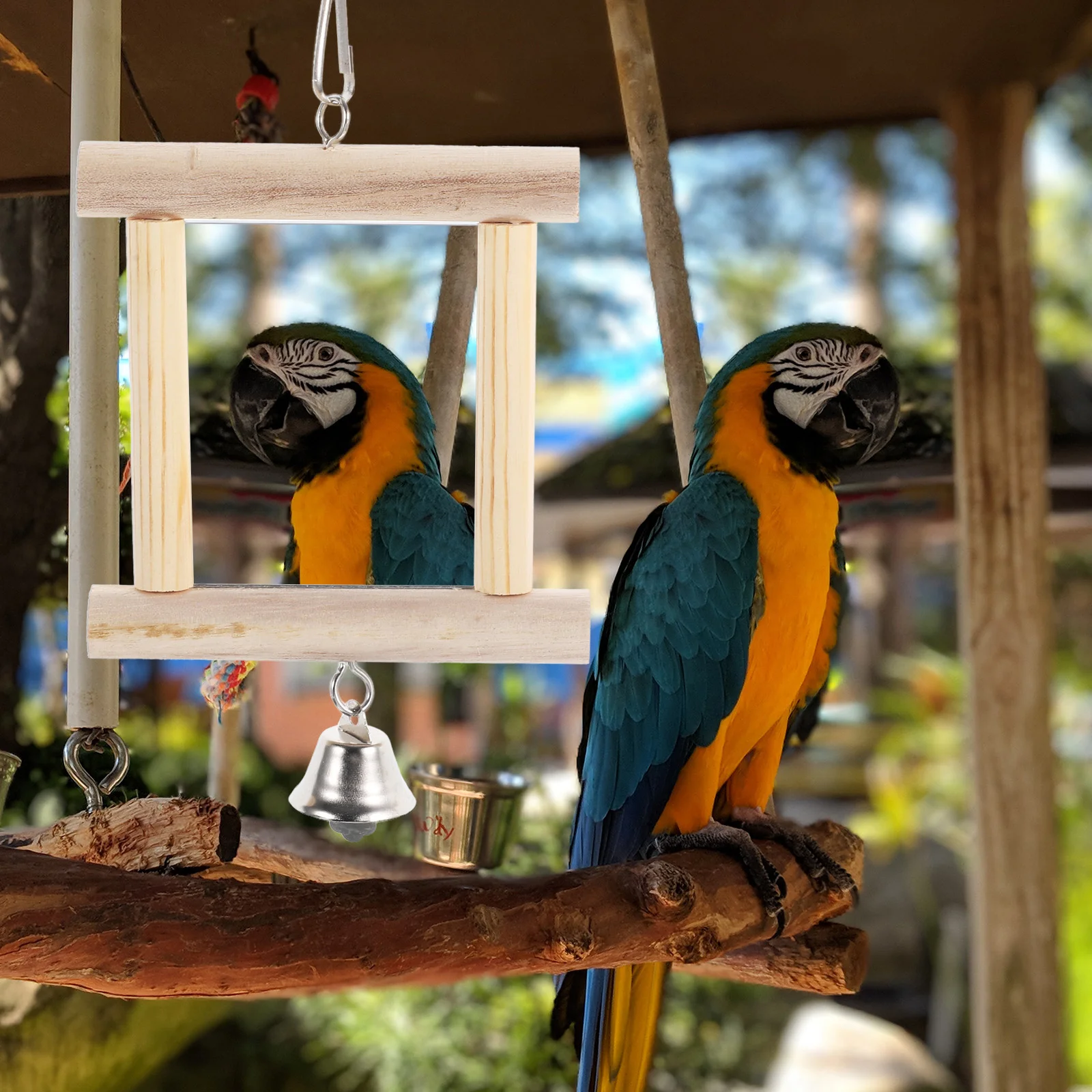 Bird Feeders Parrot Mirror Toy Parakeet Cockatiel Toys Decor with Bell Cage for Parakeets
Bird Feeders Parrot Mirror Toy Parakeet Cockatiel Toys Decor with Bell Cage for Parakeets