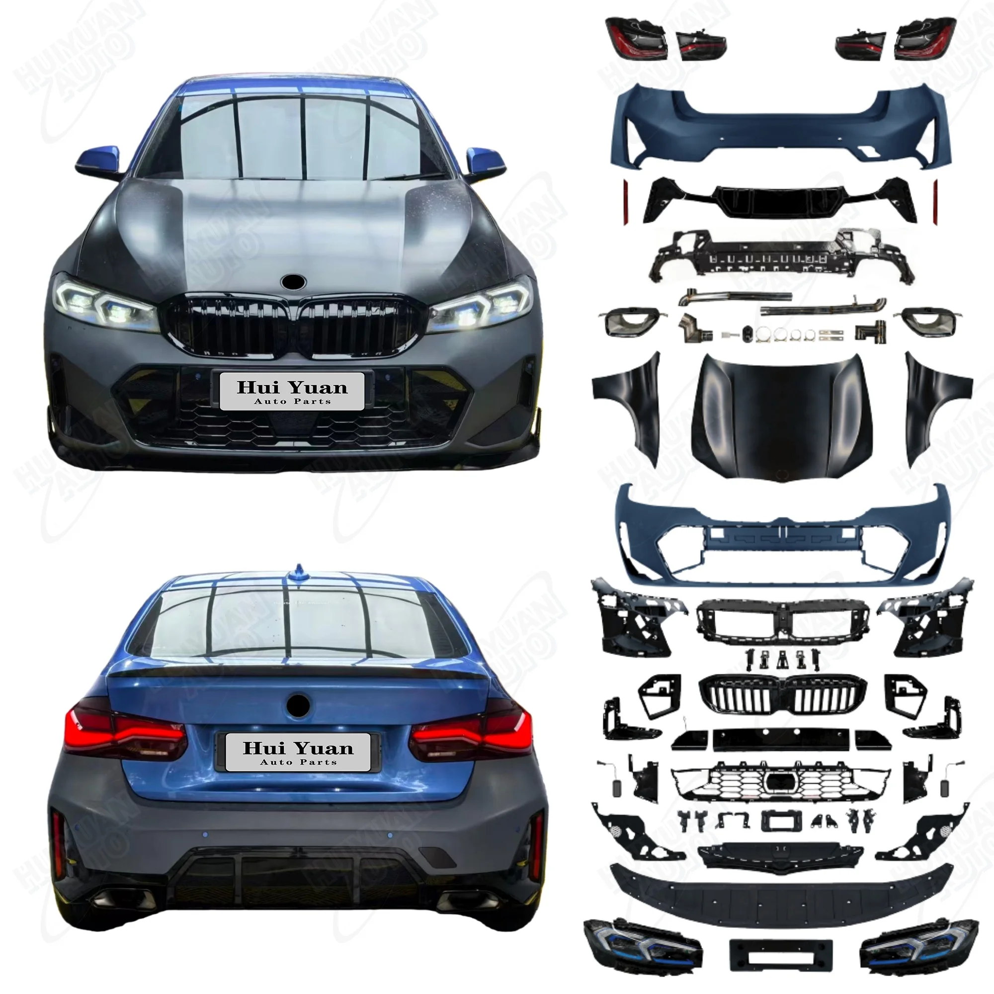 Body Kit for 3 Series 2012-2019 F30 F35 Old Upgrade New 2024 G20 G28 LCI M-tech Model Accessories Car Hood Fender Bumper
Body Kit for 3 Series 2012-2019 F30 F35 Old Upgrade New 2024 G20 G28 LCI M-tech Model Accessories Car Hood Fender Bumper