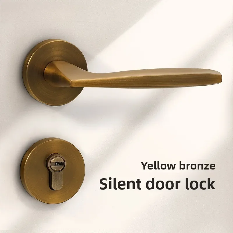 DurableMagnetic Suction Silent Home Indoor Bedroom Door Lock Split Yellow Bronze Aluminum Alloy Room Door Wooden Door Handle
DurableMagnetic Suction Silent Home Indoor Bedroom Door Lock Split Yellow Bronze Aluminum Alloy Room Door Wooden Door Handle