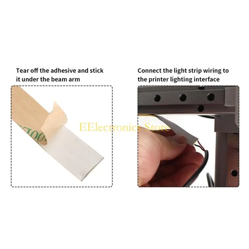 B03C Bright LED Light Strips For 3D Printer, 5V 12W Light Easy Installation For Enhances Visibilities
B03C Bright LED Light Strips For 3D Printer, 5V 12W Light Easy Installation For Enhances Visibilities