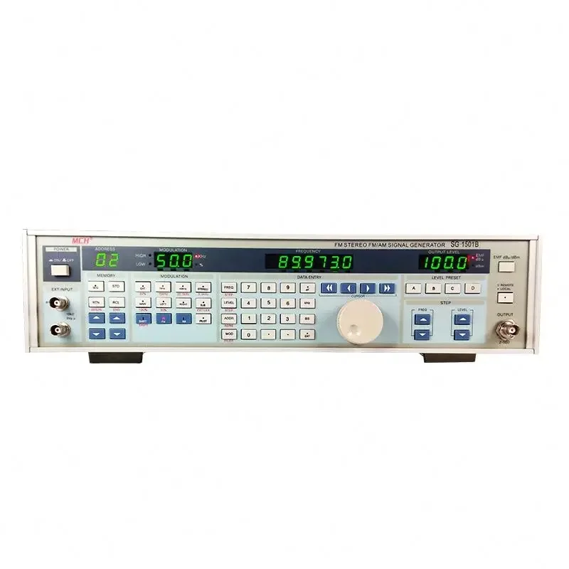 Stereo FM 150MHz Digital RF Signal Generator SG-1501B With Programmable Up To 110MHz FM Stereo
Stereo FM 150MHz Digital RF Signal Generator SG-1501B With Programmable Up To 110MHz FM Stereo