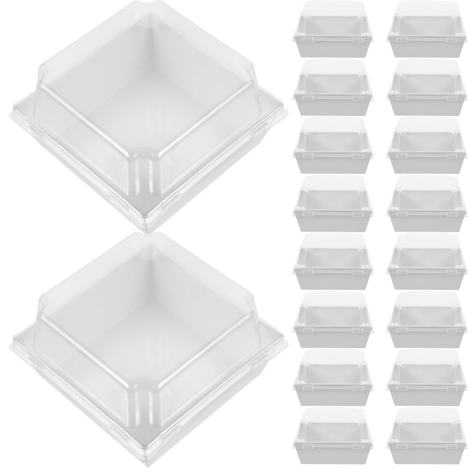 50Pcs Portable Disposable Food Boxes Paper Cake and Bread Containers Square Shape for Bakery Mousse Containers
50Pcs Portable Disposable Food Boxes Paper Cake and Bread Containers Square Shape for Bakery Mousse Containers