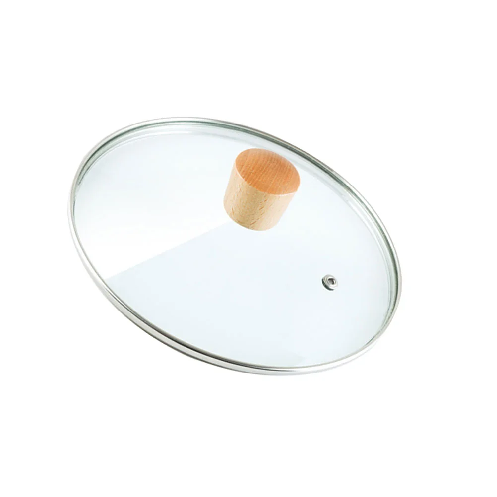 Cooking Utensils Tempered Glass Lid Microwaves Skillet Pot Cover with Wood Knob
Cooking Utensils Tempered Glass Lid Microwaves Skillet Pot Cover with Wood Knob