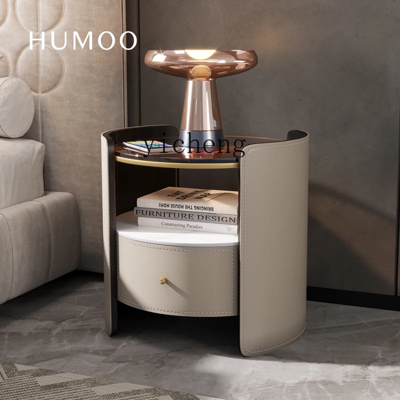 ZZ round bedside table modern small apartment high-end solid wood storage bedroom bedside storage cabinet
ZZ round bedside table modern small apartment high-end solid wood storage bedroom bedside storage cabinet