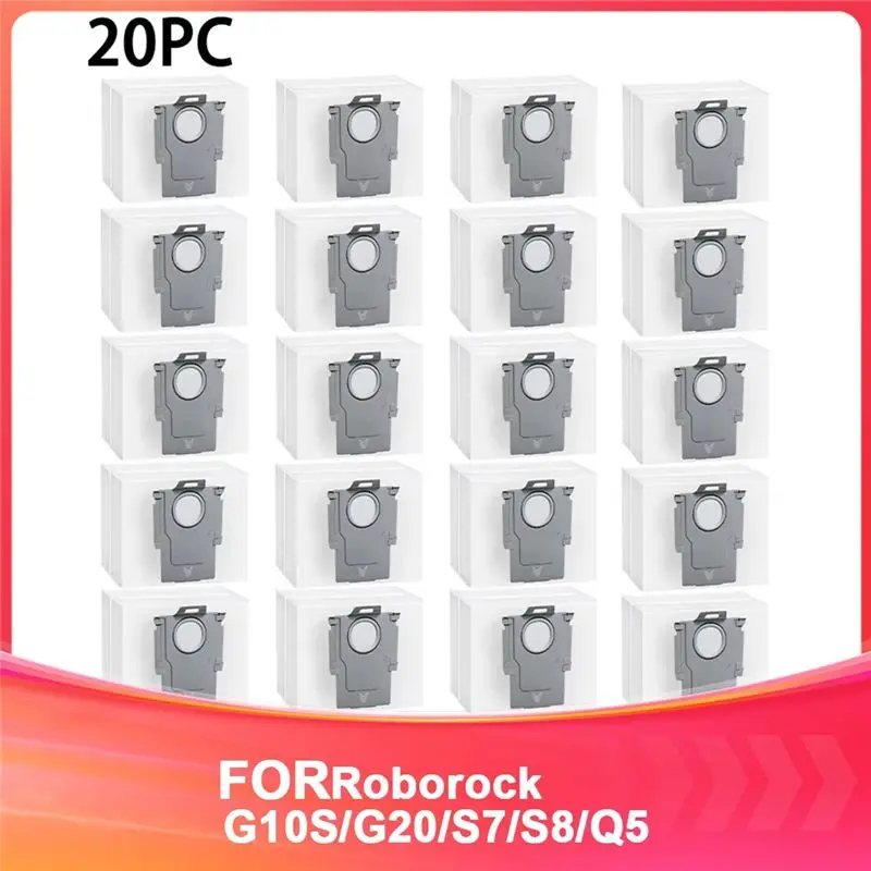 20Pcs Vacuum Cleaner Bags For Roborock S8 Pro Ultra,S8+,S7 Maxv Ultra,S7 Pro Ultra,Q7+,Q5,Vacuum Cleaner Suction Station Multi-P
20Pcs Vacuum Cleaner Bags For Roborock S8 Pro Ultra,S8+,S7 Maxv Ultra,S7 Pro Ultra,Q7+,Q5,Vacuum Cleaner Suction Station Multi-P
