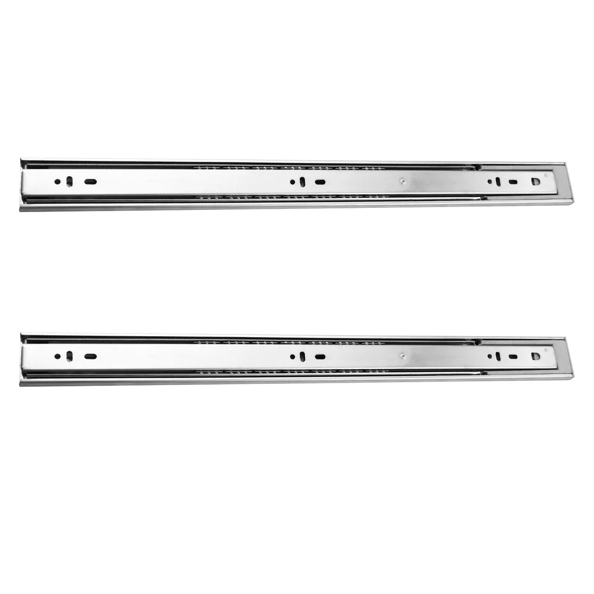 2Pcs Double Spring Self-Lock Drawer Slides 18 Inches Heavy Duty Mute Steel Ball Bearing Telescopic Rails for Desk Cabinet
2Pcs Double Spring Self-Lock Drawer Slides 18 Inches Heavy Duty Mute Steel Ball Bearing Telescopic Rails for Desk Cabinet
