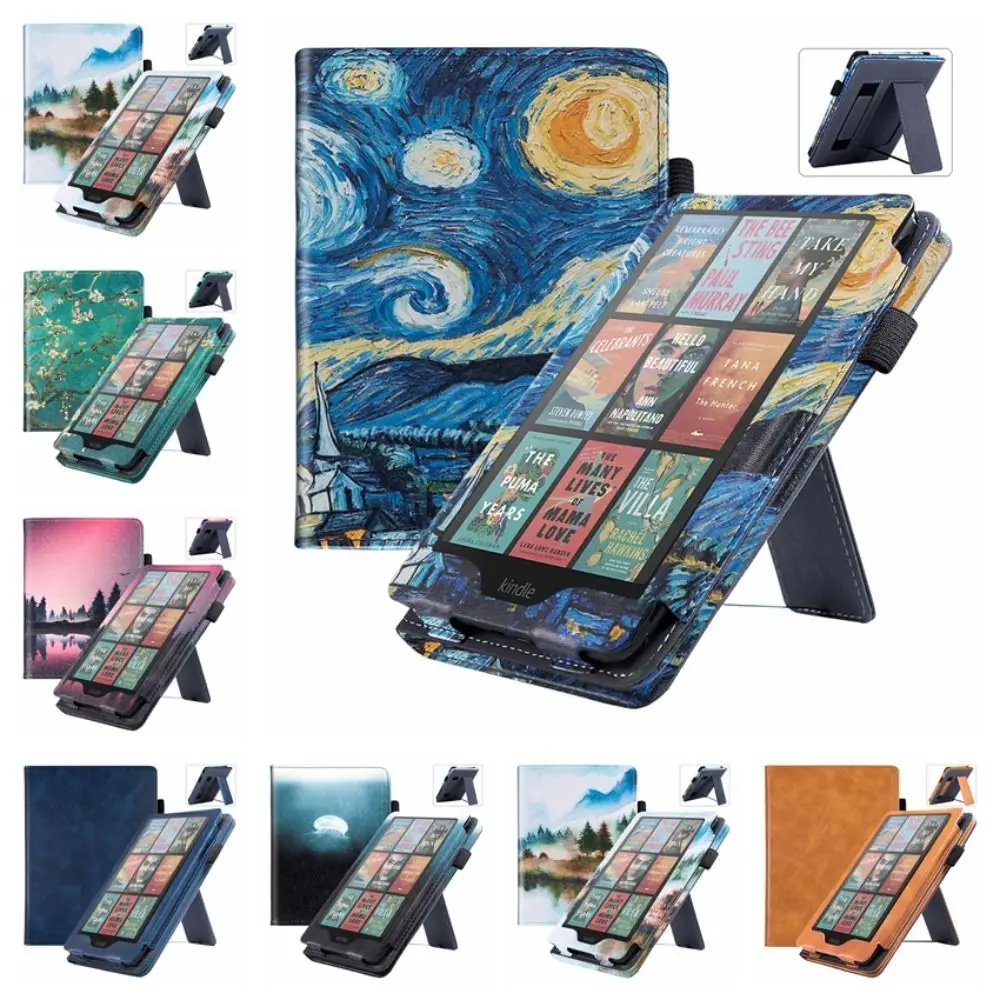 Hand Strap 7 Inch EReader Case PU Leather Smart Folio Funda for Kindle Paperwhite 2024 12th Gen/Colorsoft Signature Edition
Hand Strap 7 Inch EReader Case PU Leather Smart Folio Funda for Kindle Paperwhite 2024 12th Gen/Colorsoft Signature Edition