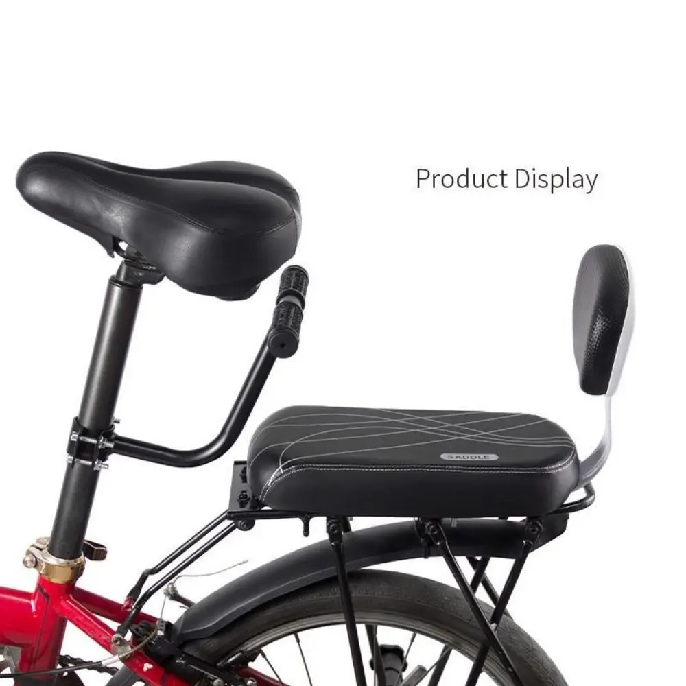 Black Bike Rear Safe Seat Handle Armrest Footrest Pedal Rear Bike Seat with Backrest Easy Install Bicycle Safe Seat For
Black Bike Rear Safe Seat Handle Armrest Footrest Pedal Rear Bike Seat with Backrest Easy Install Bicycle Safe Seat For