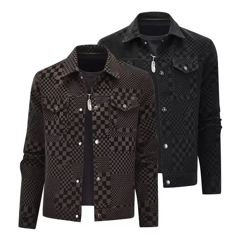 Autumn and Spring New Fashion American Vintage Plaid Leather Jacket Men's Casual Loose Sports Plus Size High Quality Outerwear
Autumn and Spring New Fashion American Vintage Plaid Leather Jacket Men's Casual Loose Sports Plus Size High Quality Outerwear