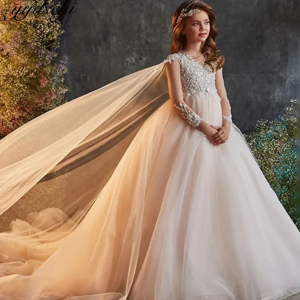 2025 V-neck Long Dress Evening Party Flower Girl Wedding Dress Birthday Europe Style Baby Girls Pageant Dress Lace Ball Gown
2025 V-neck Long Dress Evening Party Flower Girl Wedding Dress Birthday Europe Style Baby Girls Pageant Dress Lace Ball Gown