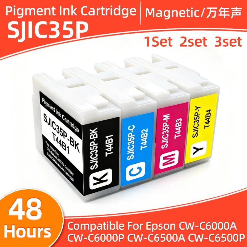 1set - 3set SJIC35P Ink Cartridge T44B1 Compatible for Epson ColorWorks CW-C6500P CW-C6000A CW-C6000P CW-C6500A Label Printer
1set - 3set SJIC35P Ink Cartridge T44B1 Compatible for Epson ColorWorks CW-C6500P CW-C6000A CW-C6000P CW-C6500A Label Printer