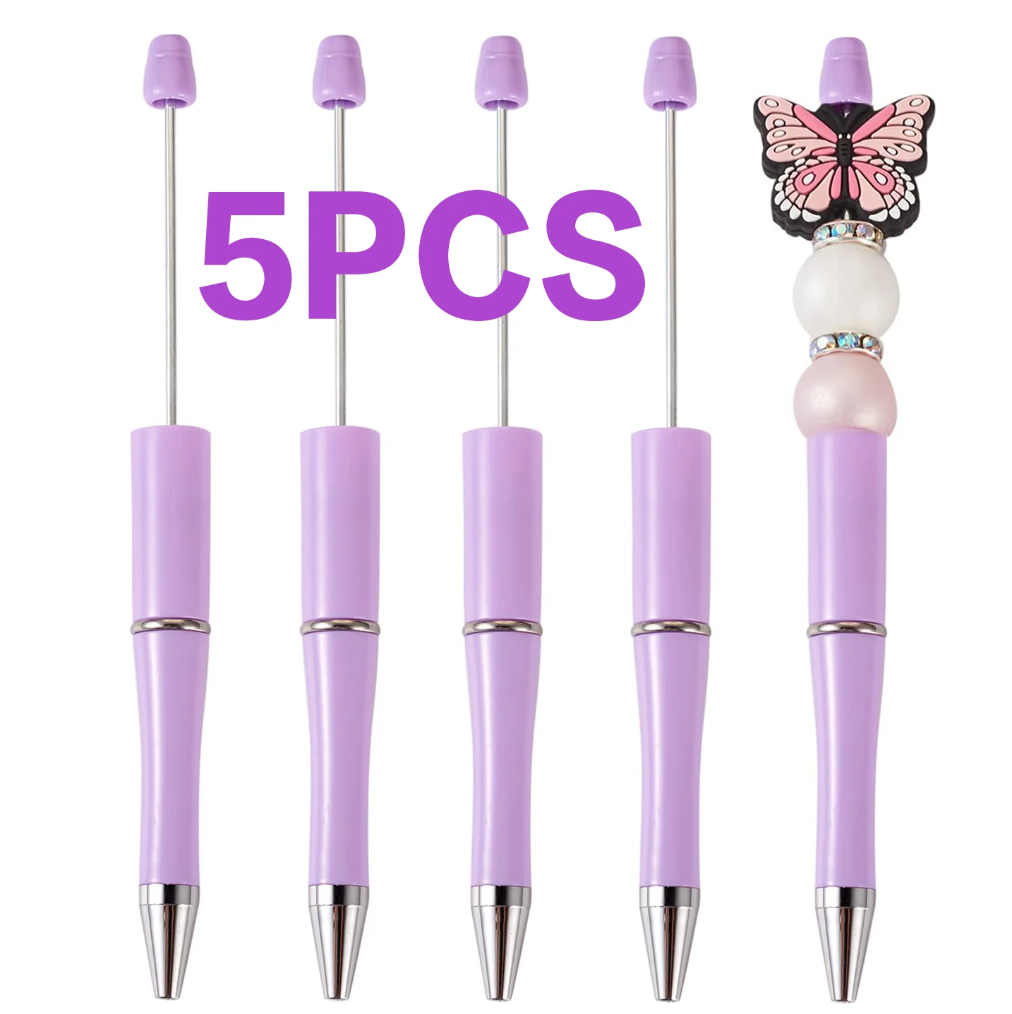 5Pcs Purple Beaded Ballpoint Pen Pens Gift for Writing Beadable Pens Beadable Pen DIY Gift for Student Office Supplies
5Pcs Purple Beaded Ballpoint Pen Pens Gift for Writing Beadable Pens Beadable Pen DIY Gift for Student Office Supplies