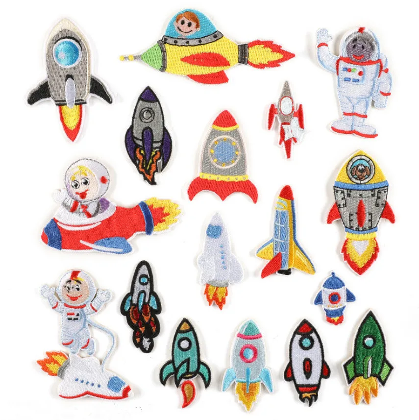 10 Pcs Plane Space Rocket Embroidered Patches Iron Stick Sew On Clothing Hat Bag Shoe Repair Applique Phone Gift Box Decor DIY
10 Pcs Plane Space Rocket Embroidered Patches Iron Stick Sew On Clothing Hat Bag Shoe Repair Applique Phone Gift Box Decor DIY