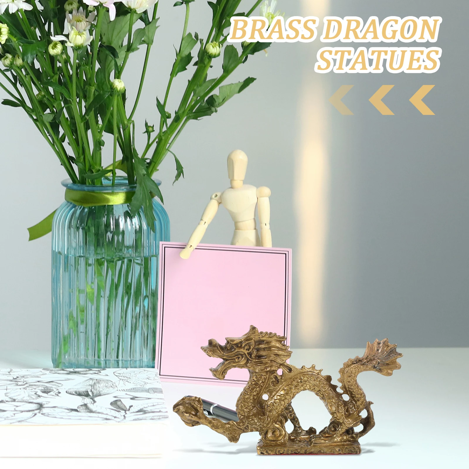 Brass Dragon Statue Desk Ornament Mini Model Zodiac Craft Table Sculpture Chinese Decoration Durability Smooth Surface Longevity
Brass Dragon Statue Desk Ornament Mini Model Zodiac Craft Table Sculpture Chinese Decoration Durability Smooth Surface Longevity