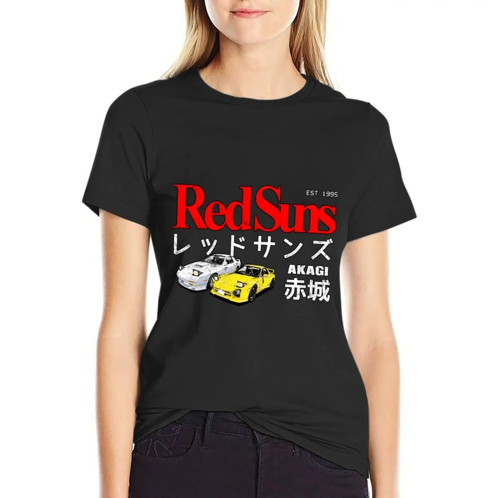 Initial D - Akagi RedSuns T-Shirt korean fashion female Aesthetic clothing plus size t shirts for Women loose fit
Initial D - Akagi RedSuns T-Shirt korean fashion female Aesthetic clothing plus size t shirts for Women loose fit