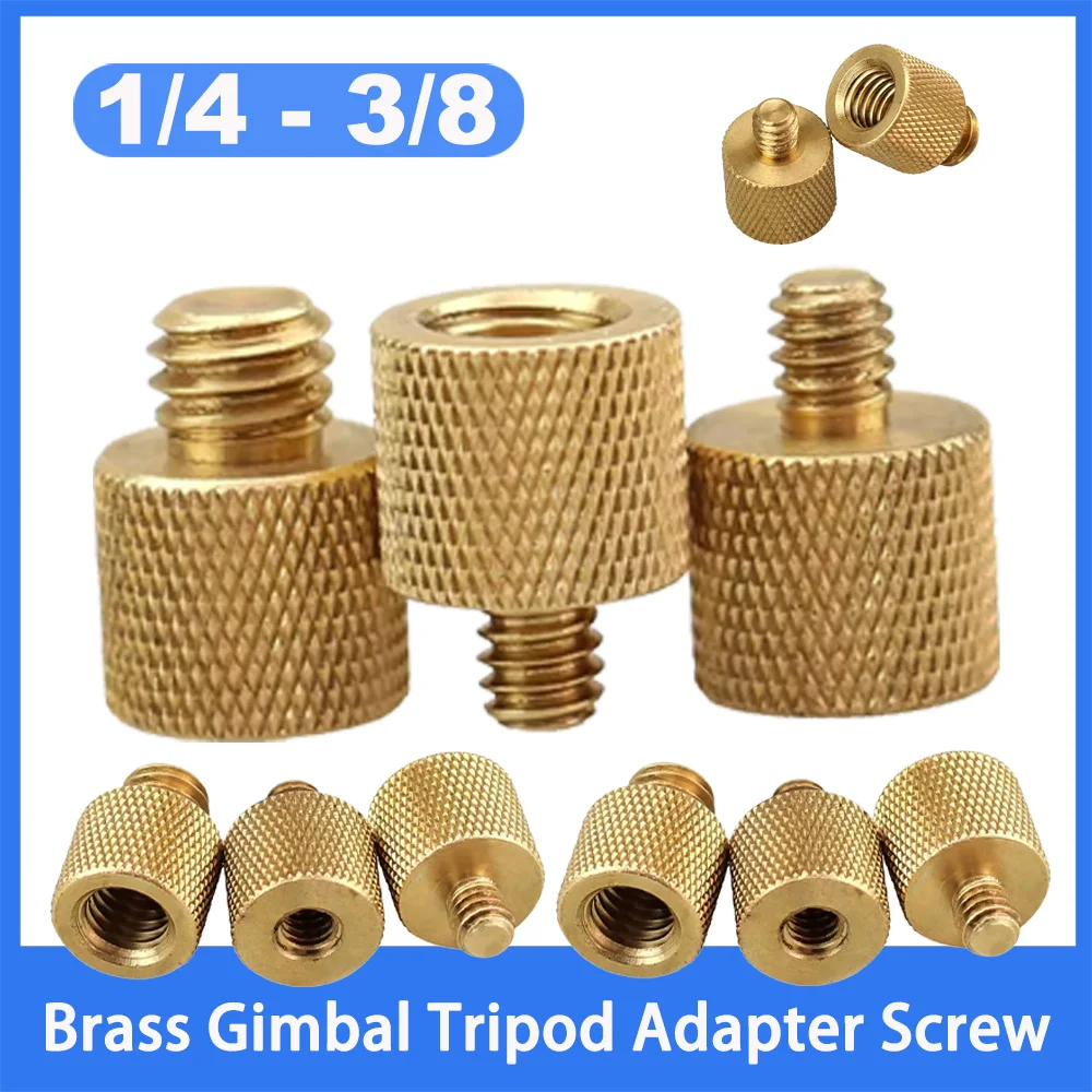 1Pc Brass Tripod Adapter Screw 3/8 to 1/4 Female/Male Thread Hand Tighten Conversion Nut D15 for Camera Gimbal Stand
1Pc Brass Tripod Adapter Screw 3/8 to 1/4 Female/Male Thread Hand Tighten Conversion Nut D15 for Camera Gimbal Stand