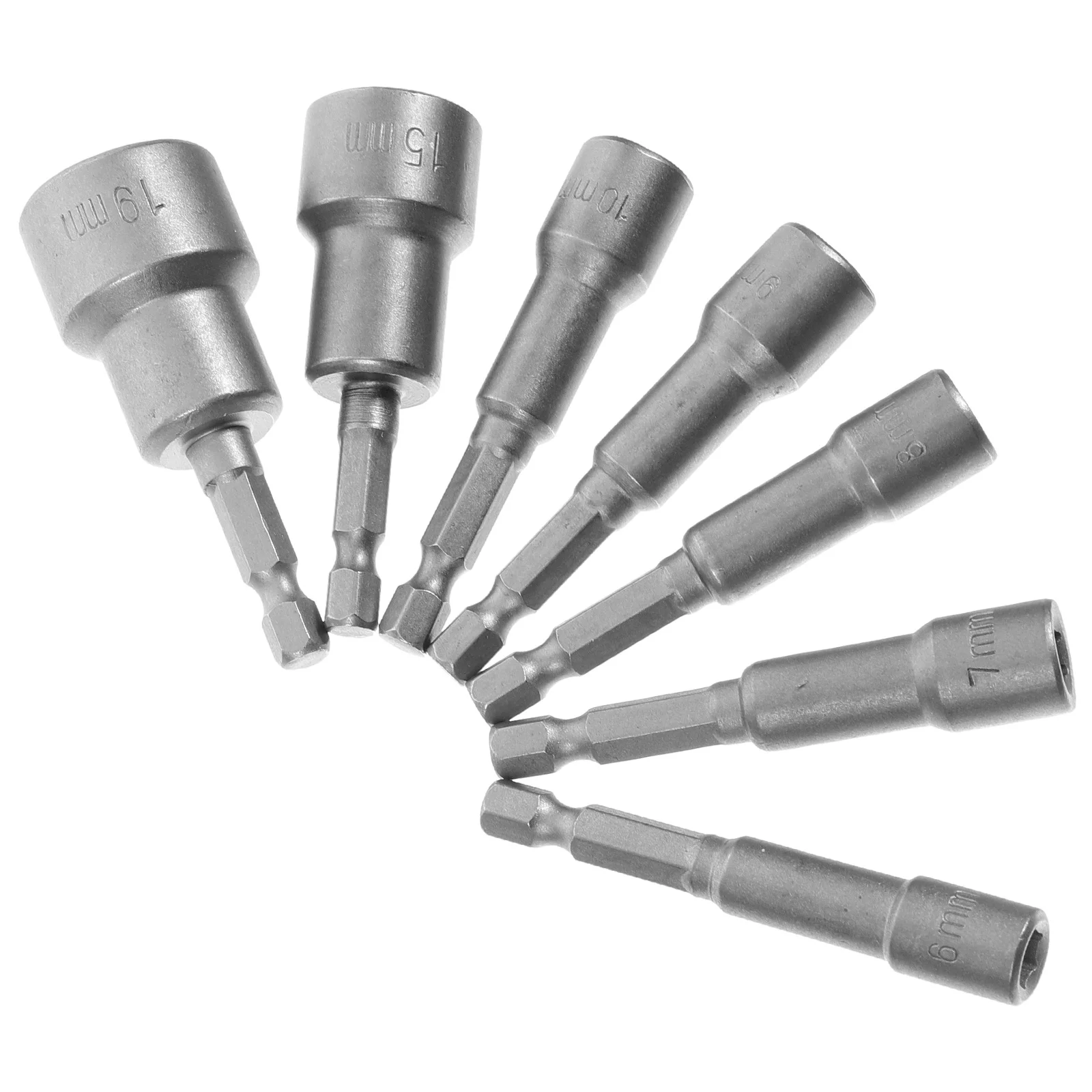 1Set Hex Nut Driver Bolt Extractor Assorted 6-19mm Carbon Steel Impact Drill Bits Socket Driver Set Nuts Drill Bit
1Set Hex Nut Driver Bolt Extractor Assorted 6-19mm Carbon Steel Impact Drill Bits Socket Driver Set Nuts Drill Bit