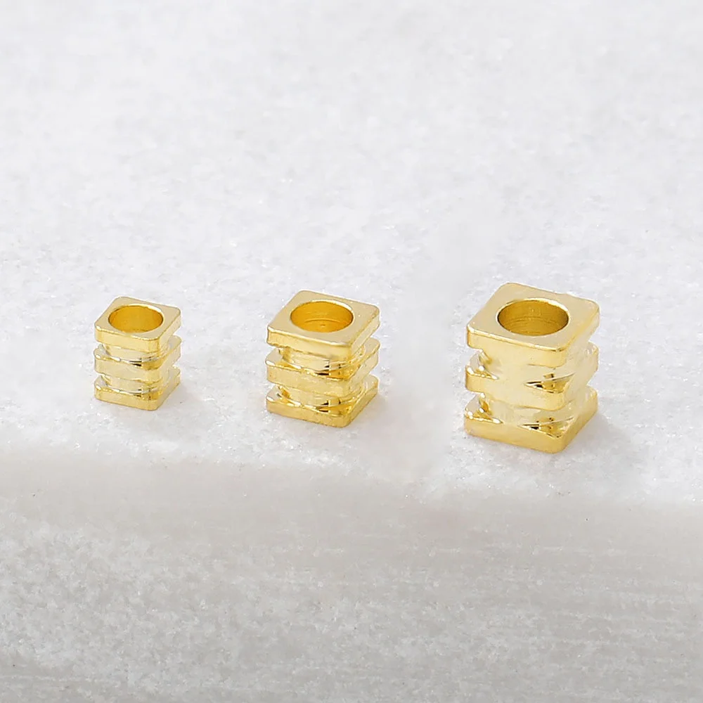 30 pcs Gold Plated Brass Beads Screw Style Cubic Spacer Beads 2mm 2.5mm 3x3mm BS024
30 pcs Gold Plated Brass Beads Screw Style Cubic Spacer Beads 2mm 2.5mm 3x3mm BS024