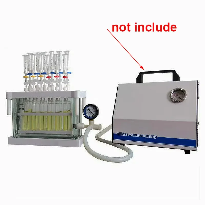 12-позиционный комплект вакуумного коллектора, аппарат для экстракции твердой фазы, твердофазная экстракция, 12-канальный комплект вакуумного коллектора SPE
12-позиционный комплект вакуумного коллектора, аппарат для экстракции твердой фазы, твердофазная экстракция, 12-канальный комплект вакуумного коллектора SPE